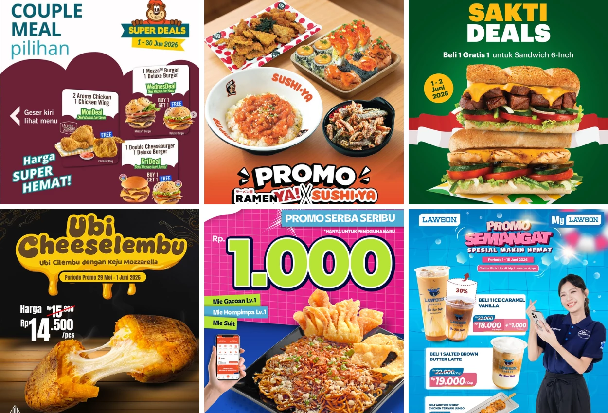11 Promo Makanan dan Minuman di Hari Pancasila, Banyak Diskon!