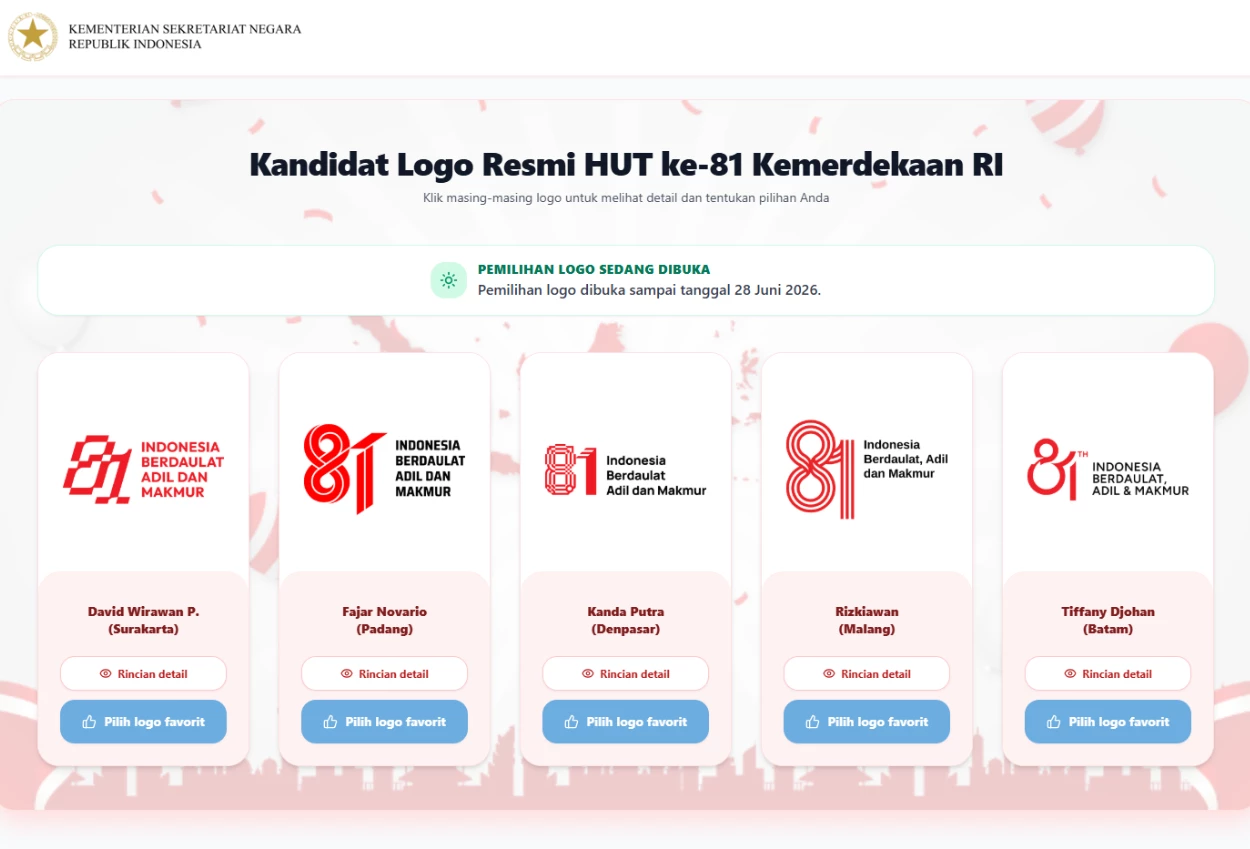 Cara Polling Logo HUT RI, Ini Link Resminya!