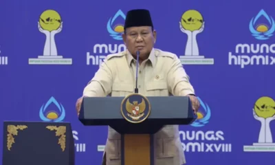 Kelakar Prabowo saat Hadiri Munas HIPMI di Lampung, Ini Katanya