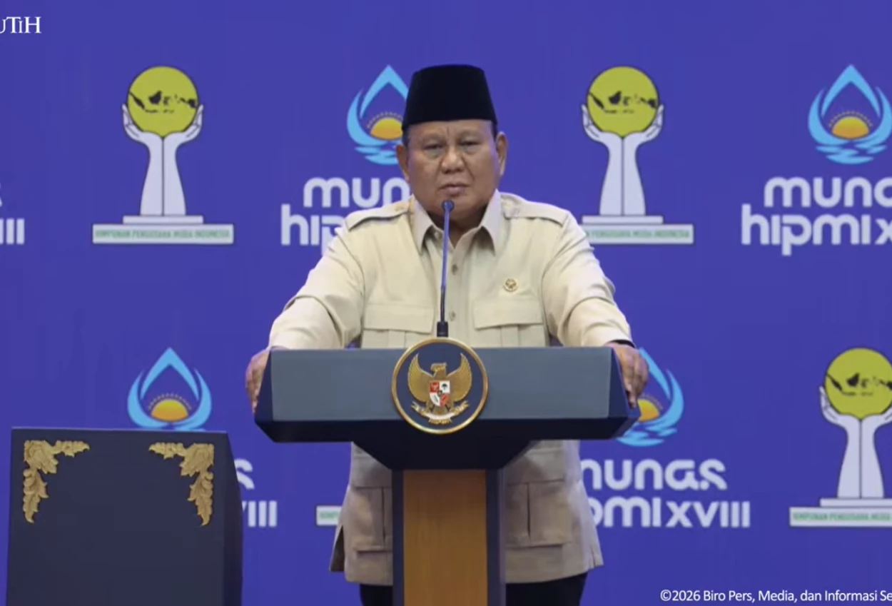 Kelakar Prabowo saat Hadiri Munas HIPMI di Lampung, Ini Katanya