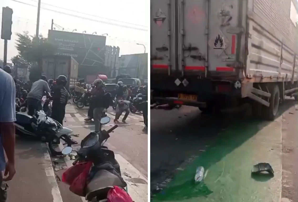 Kronologi Truk Tabrak 5 Motor di Bekasi hingga Telan Korban Jiwa