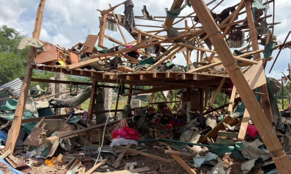 Ledakan Dahsyat di Desa Myanmar, 300 Rumah Rusak dan 55 Orang Tewas