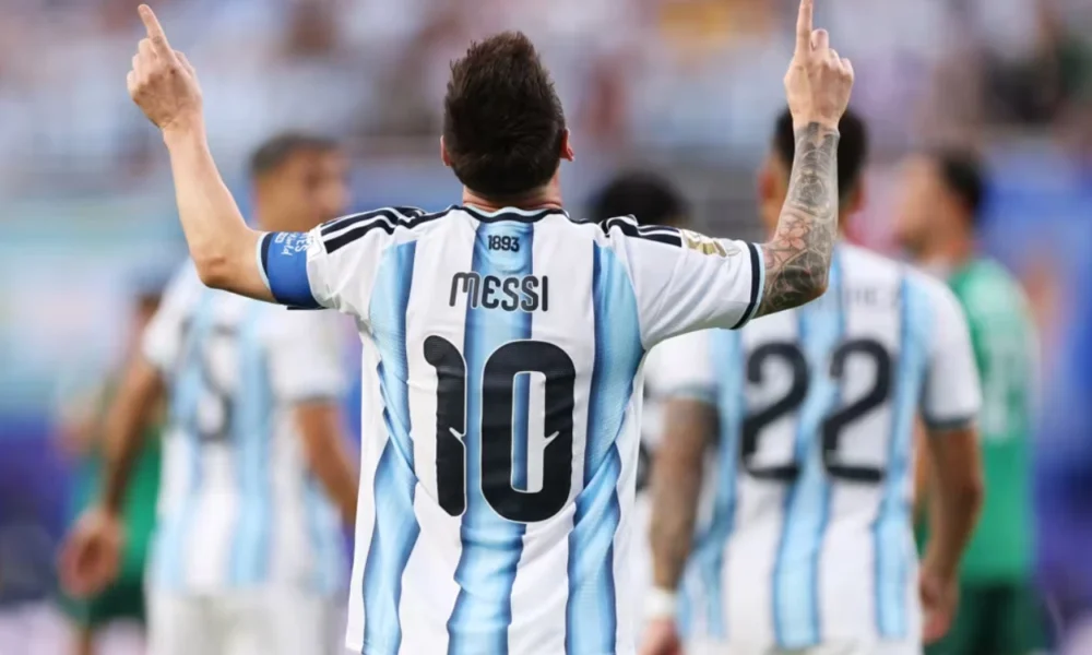 Lionel Messi Cetak Hattrick Pertama di Piala Dunia