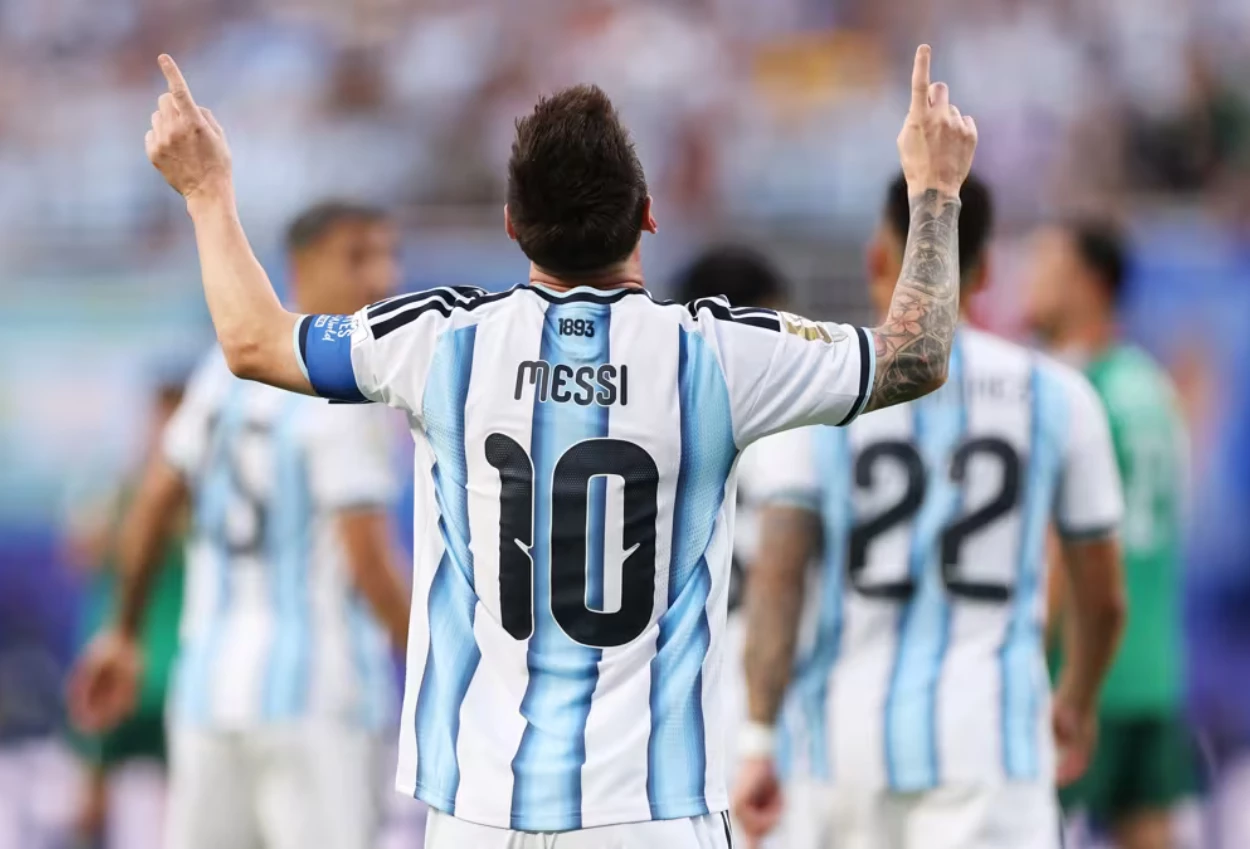 Lionel Messi Cetak Hattrick Pertama di Piala Dunia