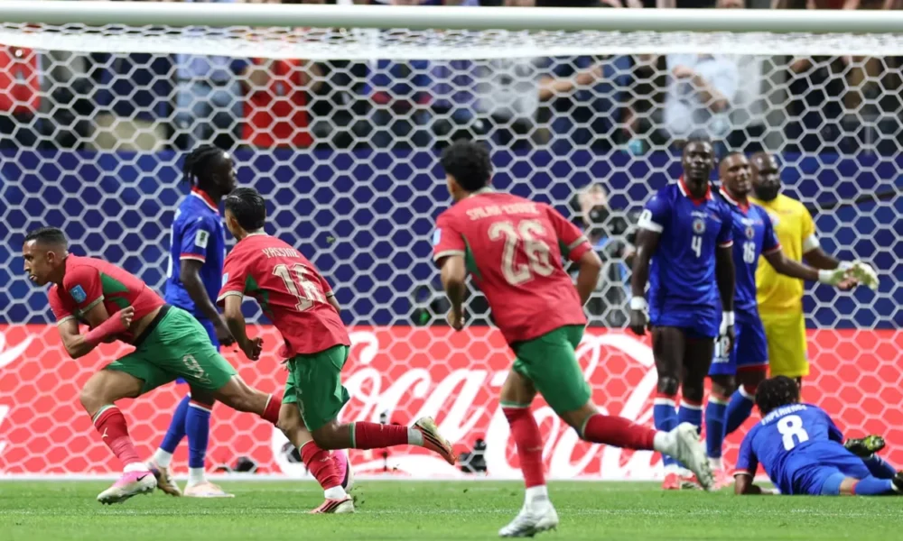 Maroko vs Haiti 4 2 Maroko Comeback, Susul Brasil Kantongi Tiket 32 Besar