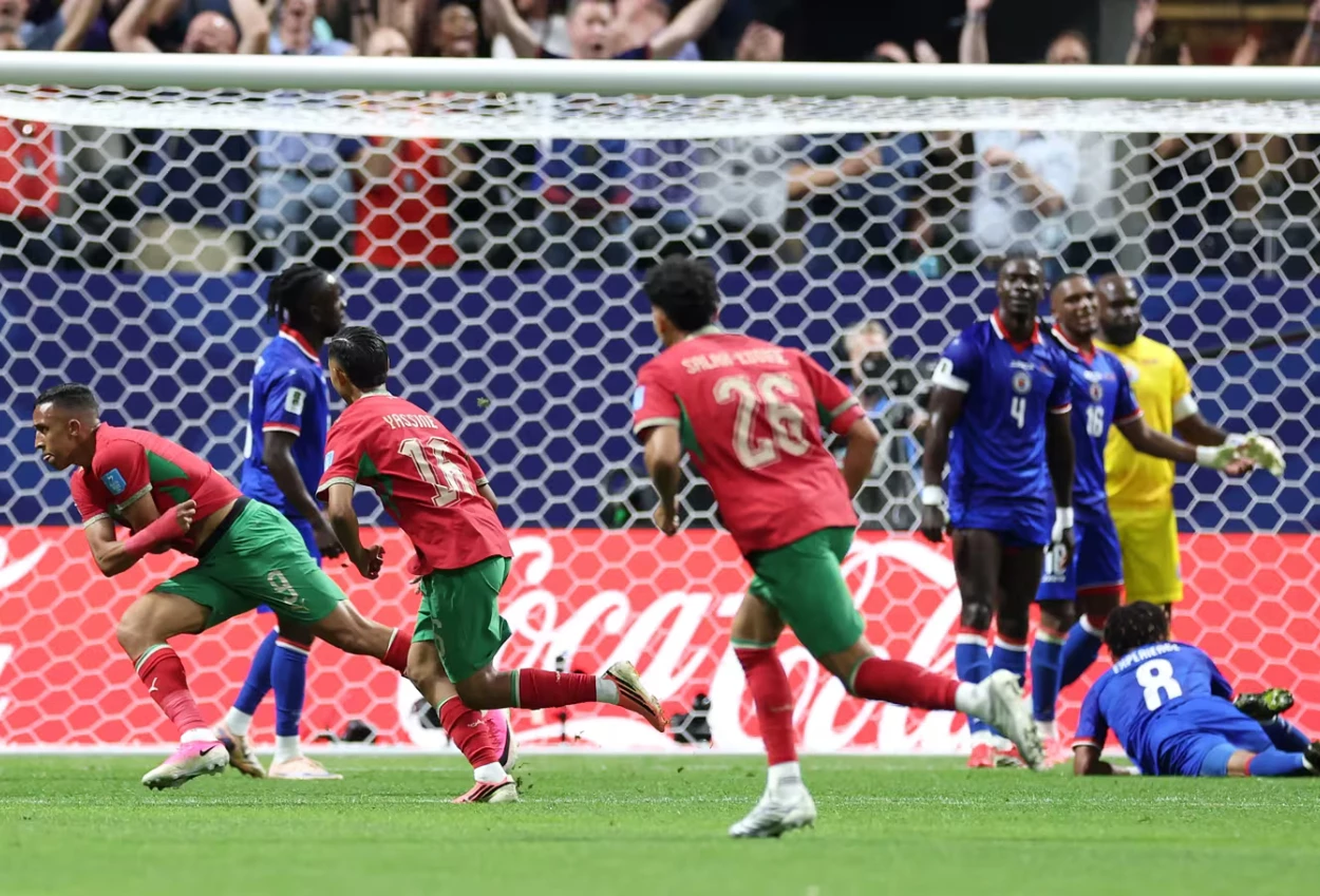 Maroko vs Haiti 4 2 Maroko Comeback, Susul Brasil Kantongi Tiket 32 Besar