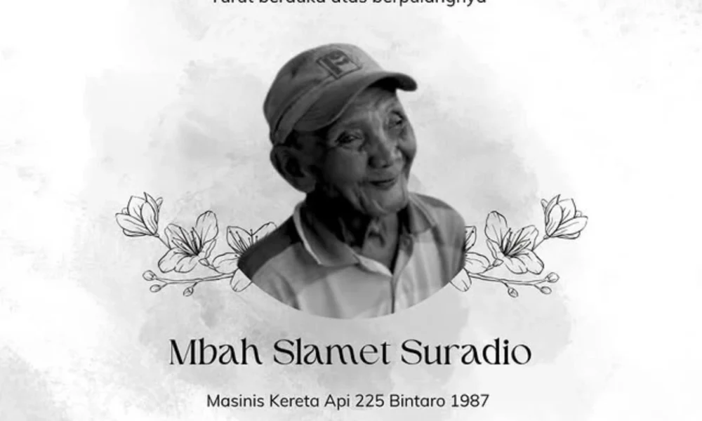 Masinis Tragedi Bintaro 1987 Mbah Slamet Meninggal Dunia