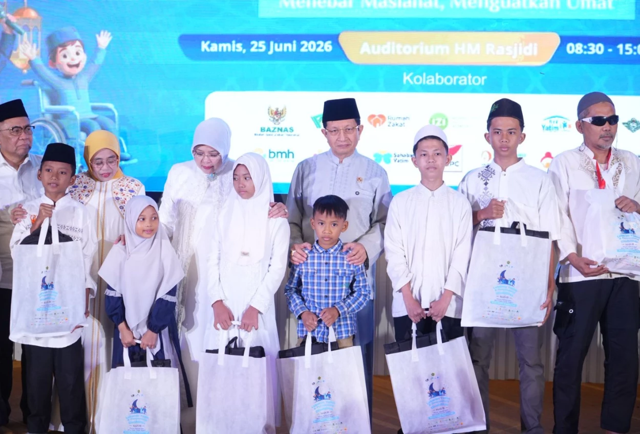 Menag Menyebut 10 Muharam jadi Momentum Lebaran untuk Yatim dan Difabel