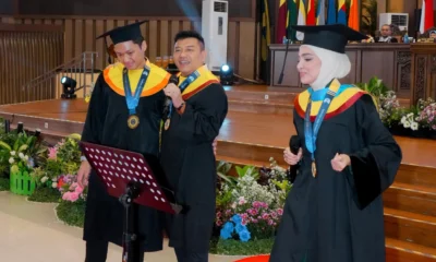Momen Ashanty, Anang, dan Azriel Wisuda Bareng di Unair