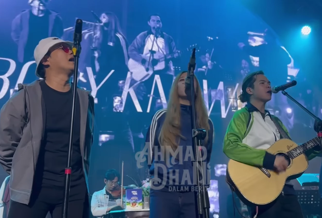 Momen Shafeea Anak Ahmad Dhani Manggung bareng Aldi Taher