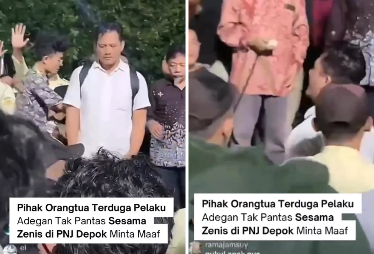 Orang Tua Mahasiswa yang Keciduk Ciuman Sujud di Hadapan Warga Kampus