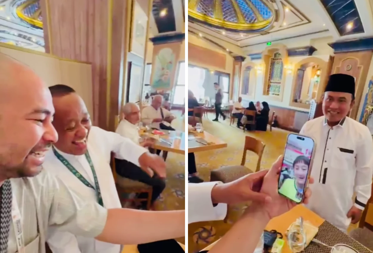 Rafathar Video Call bareng Bahlil, Ngaku Suka Lagu MBG Mas Bahlil Ganteng