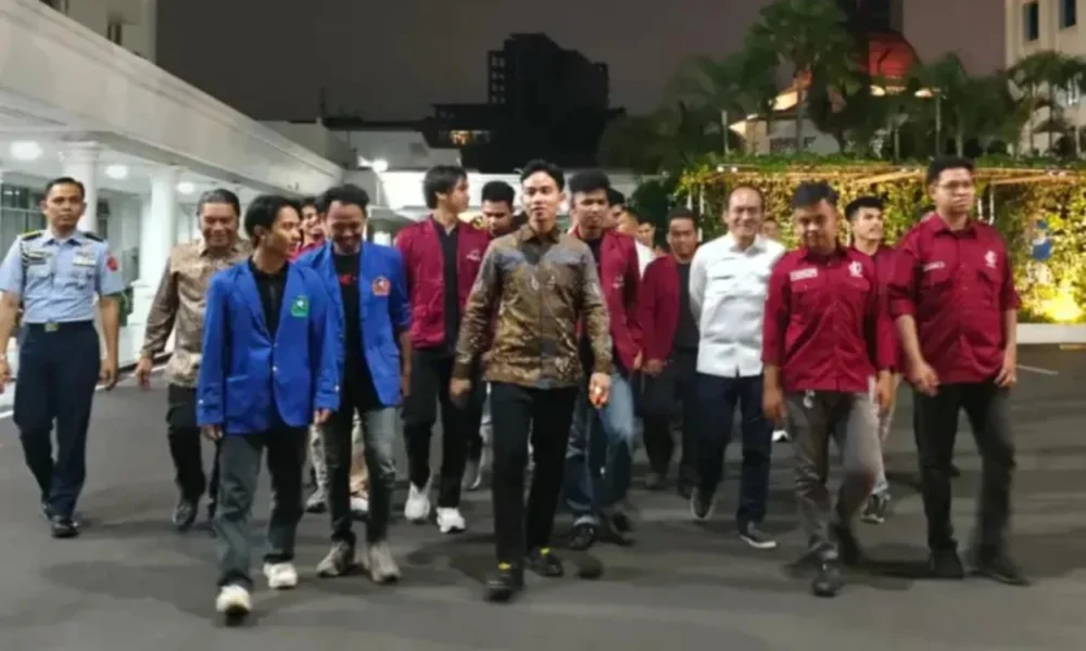 Respons Gibran usai Bertemu dengan 15 Perwakilan Demonstran Mahasiswa