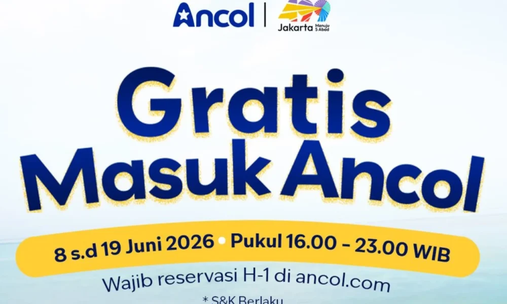 Sambut HUT Jakarta, Masuk Ancol Gratis pada 8 hingga 19 Juni