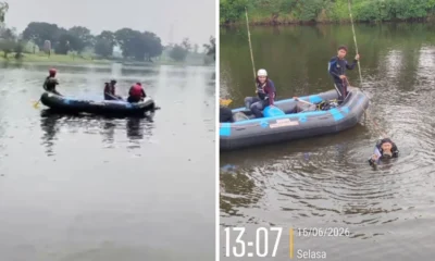 Viral! Damkar di Depok Rela Selami Setu Sawangan 5 Meter demi Selamatkan iPhone 13 Milik Warga