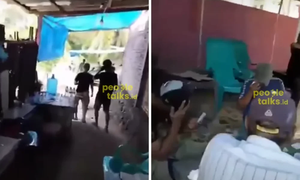 Viral! Emak Emak Gerebek Lapak Nyabu di Labuhanbatu Utara