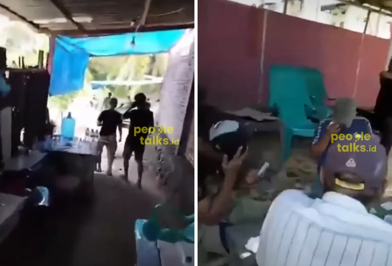 Viral! Emak Emak Gerebek Lapak Nyabu di Labuhanbatu Utara