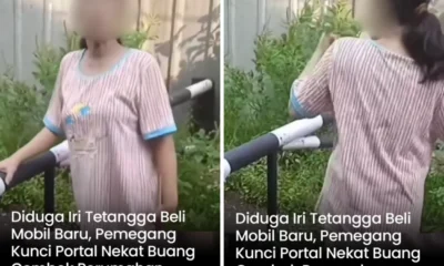 Viral! Ibu Ibu Ini Iri Tetangga Punya Mobil Baru, Portal Ditutup dan Kuncinya Dibuang
