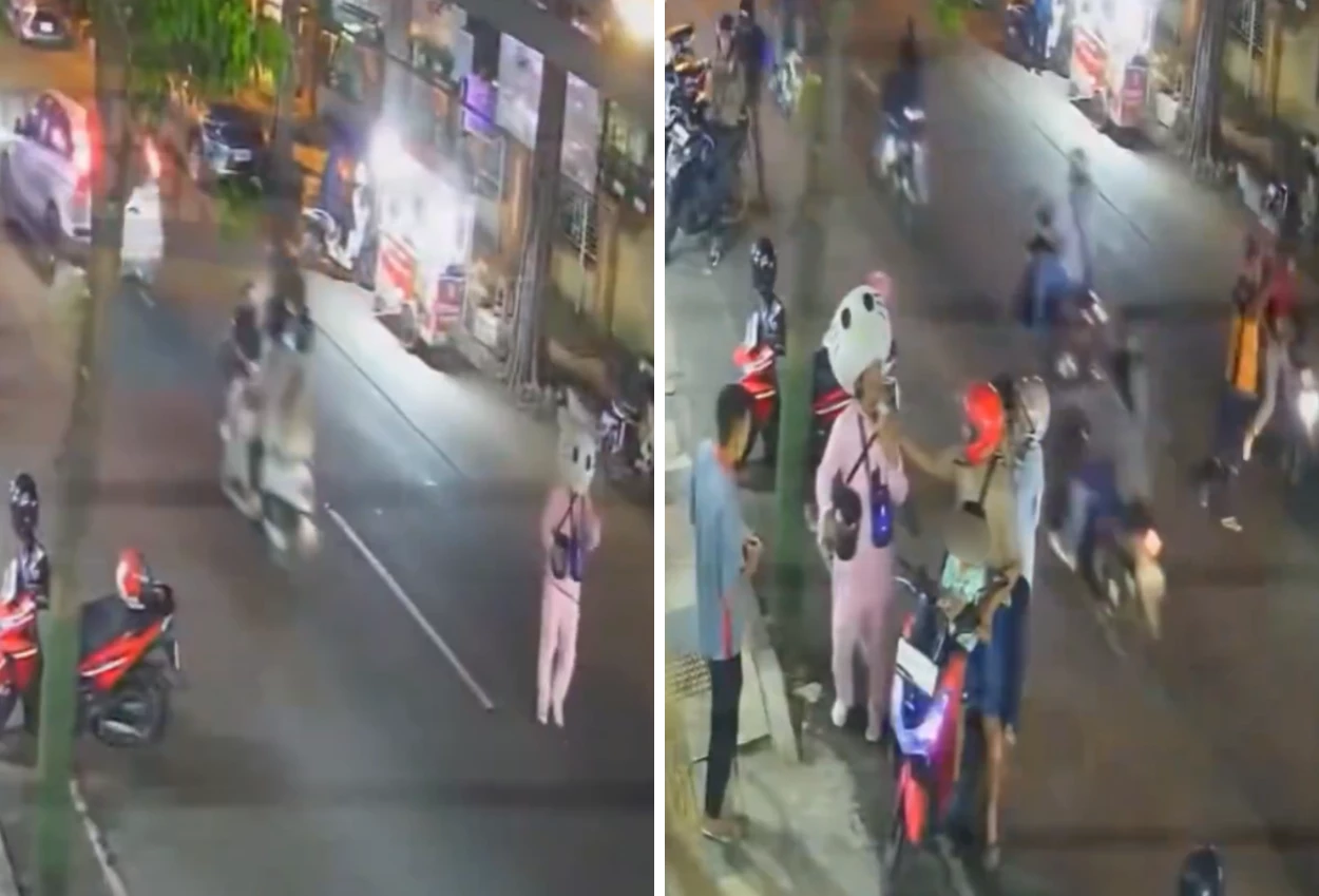 Viral! Usai Tertabrak, Badut di Tuban Malah Ditampar Pelaku