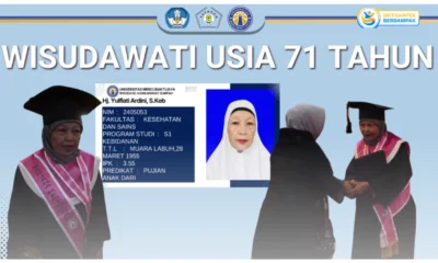 Wanita 71 Tahun Lulus S1 Kebidanan dengan Predikat Cumlaude