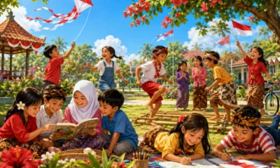 10 Sketsa Gambar Hari Anak Nasional, Cocok untuk Mewarnai