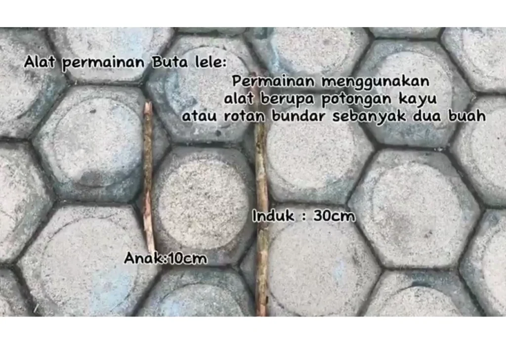 Alat yang dibutuhkan utuk bermain Buta Lele