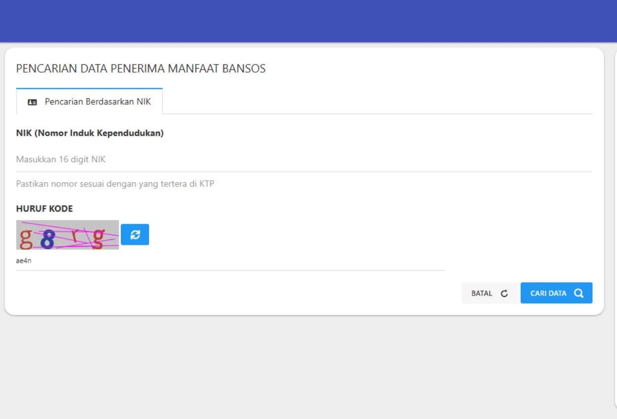 Cara Cek NIK KTP Apakah Terdaftar Penerima Bansos atau Tidak