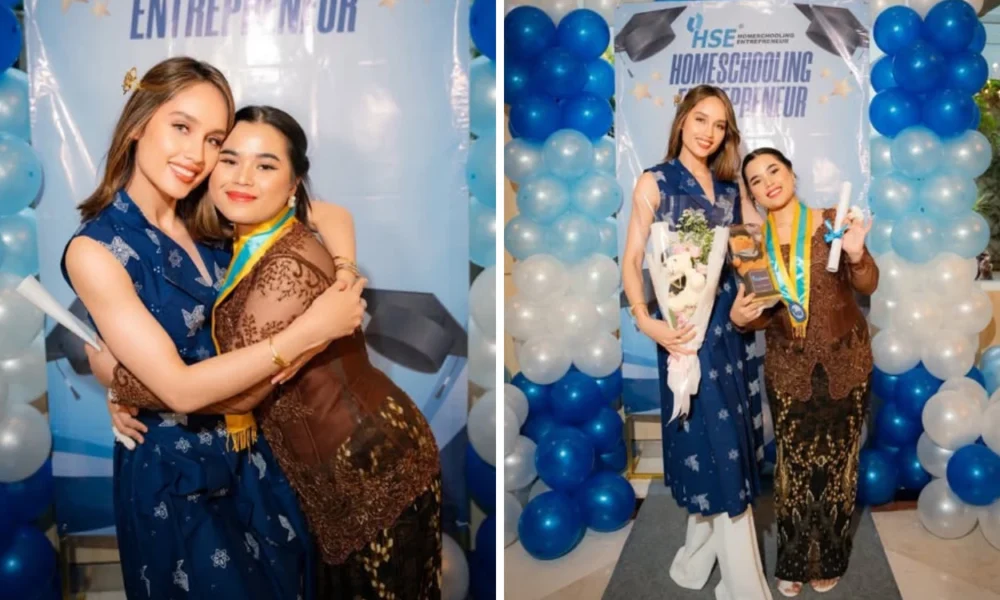 Cinta Laura Dampingi Asisten Lulus SMA Dukungan Pendidikan yang Aku Kasih cuma Pembuka Jalan
