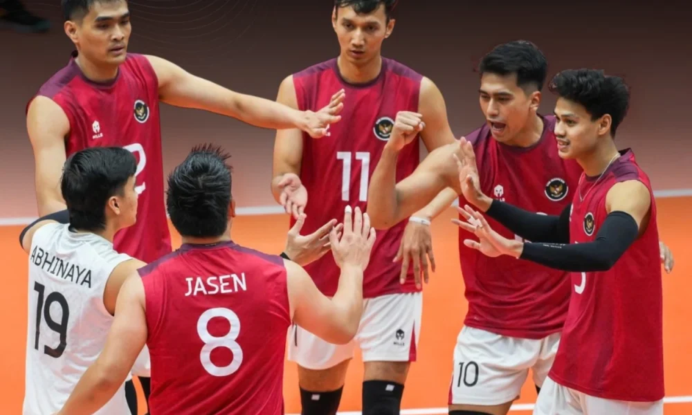 Hasil Voli Indonesia vs Kamboja Garuda Runner up SEA V Cup