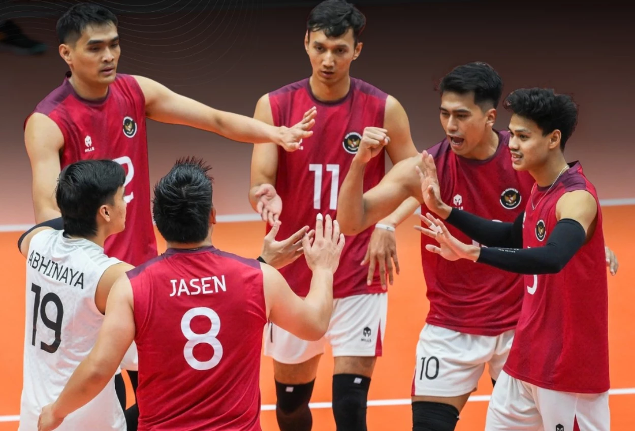 Hasil Voli Indonesia vs Kamboja Garuda Runner up SEA V Cup