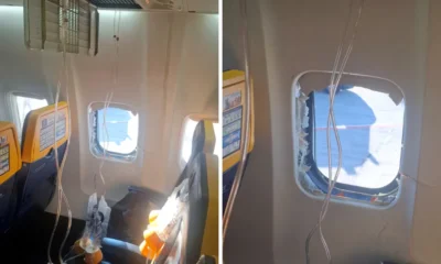 Jendela Pesawat Ryanair Copot, Penumpang Nyaris Tersedot Keluar