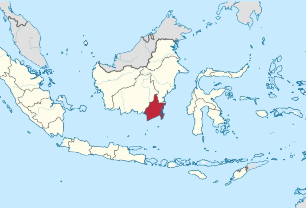 Kalimantan Selatan dalam peta