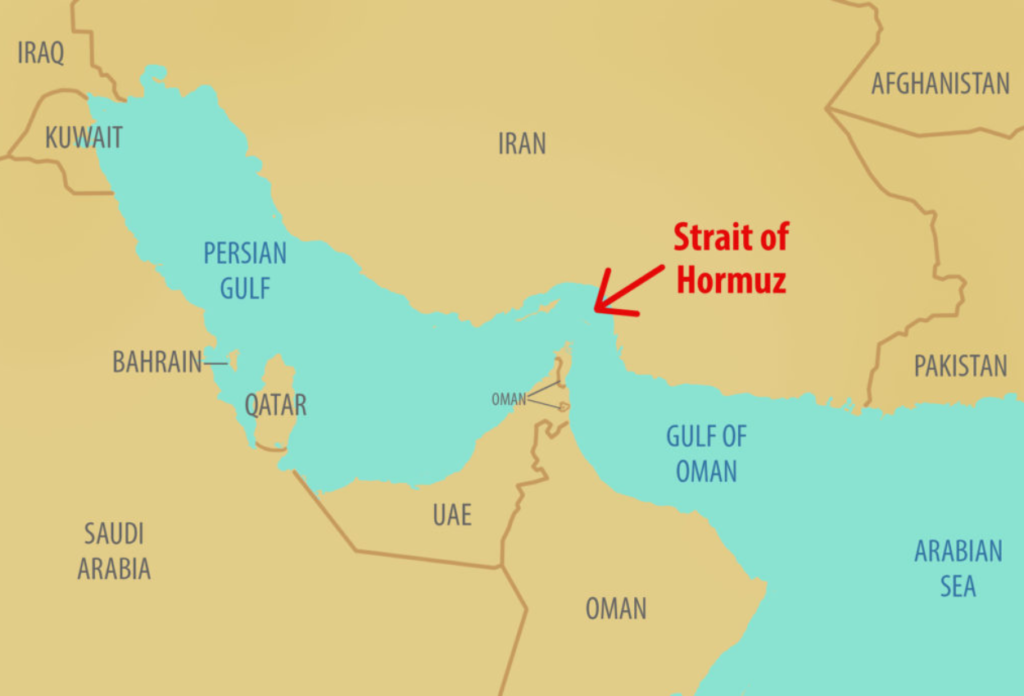 Menghubungkan Teluk Persia dengan Laut Arab