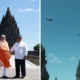Momen Hangat Prabowo dan PM India Narendra Modi Naik Helikopter Kunjungi Candi Prambanan