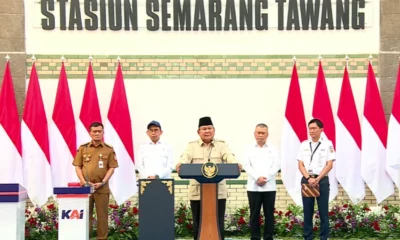 Prabowo Resmikan Revitalisasi Stasiun Semarang Tawang
