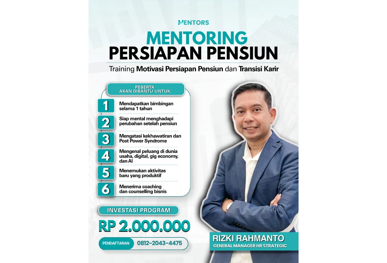 Tak Lagi Takut Pensiun, Training by Mentors Ini Bantu Karyawan Tetap Produktif di Era Gig Economy