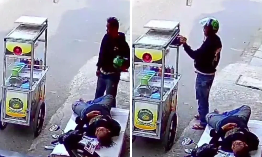 Tas Penjual Martabak Mini di Ciledug Dicuri saat Tidur, Ada HP Hasil Nabung 4 Bulan untuk Kado Anak