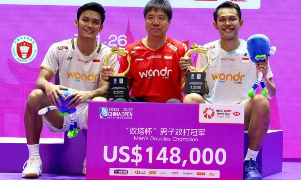 Total Hadiah Uang yang Berhasil Dikantongi FajarFikri usai Bawa RI Juara Open China