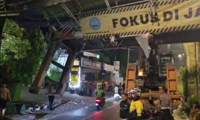 Truk Angkut Crane Tabrak JPO Tendean hingga Nyaris Roboh, Begini Pengakuan Sopir