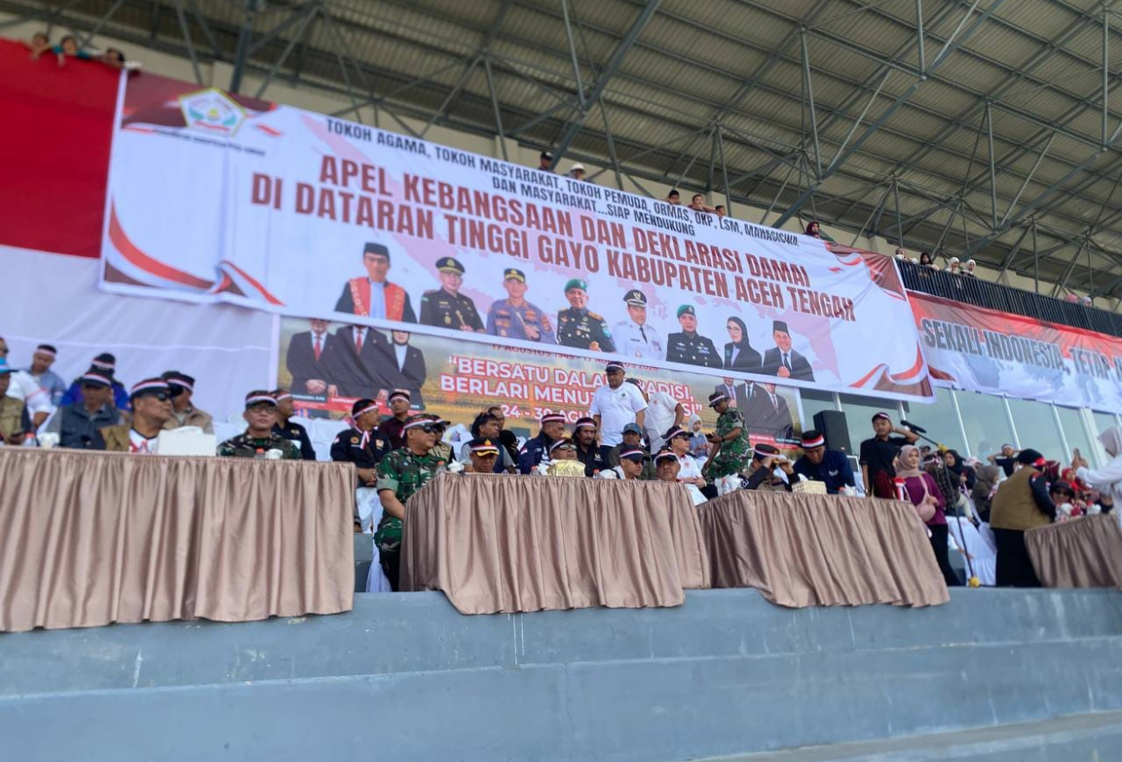 10 Ribu Warga Hadiri Apel Kebangsaan dan Deklarasi Damai di Aceh Tengah