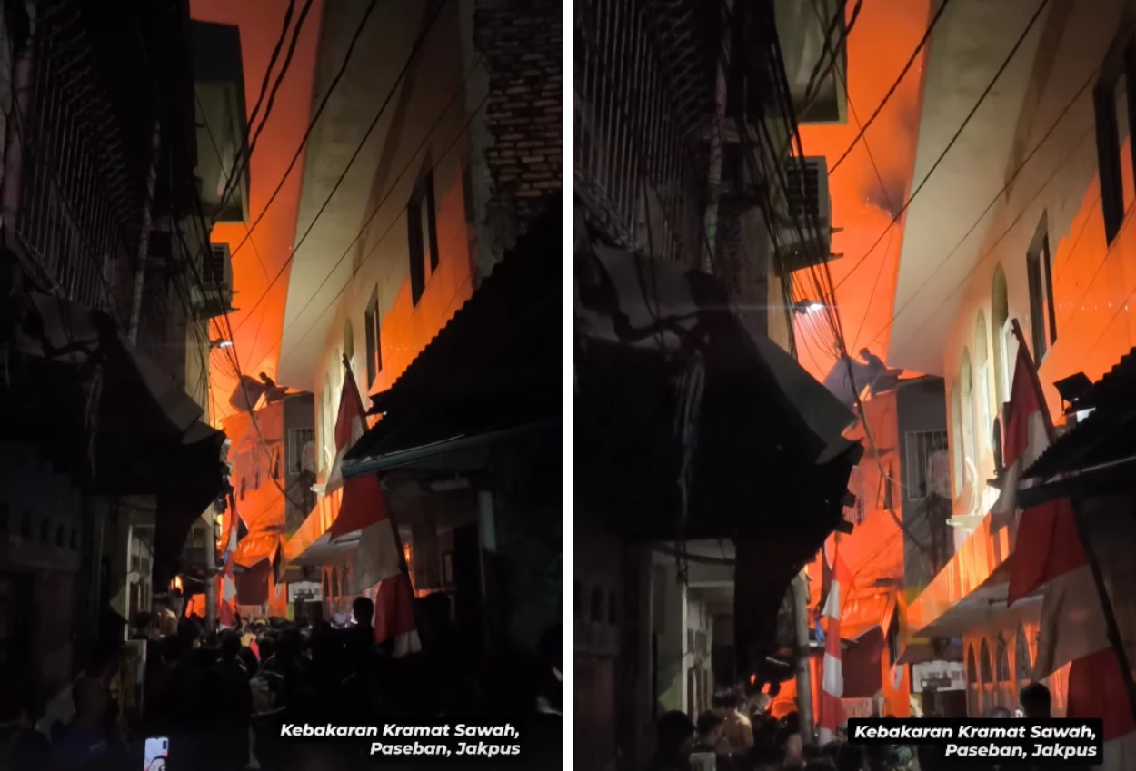 15 Rumah Terbakar di Paseban Jakpus, Ratusan Warga Kena Dampak