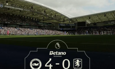 Brighton vs Aston Villa 4 0 Villa Kebobolan Empat Gol dalam 31 Menit