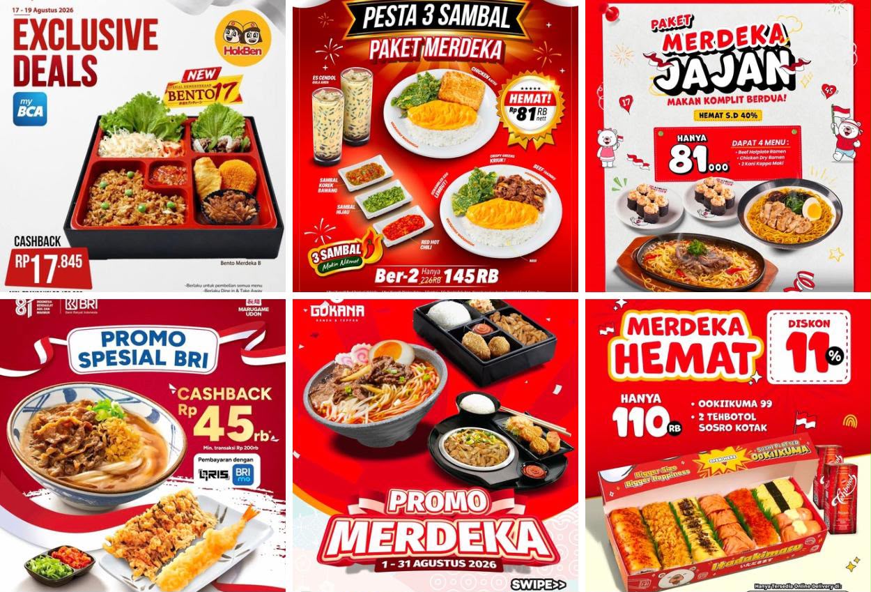 25+ Promo Makanan dan Minuman 17 Agustus 2026, Ada Jajanan Favoritmu?