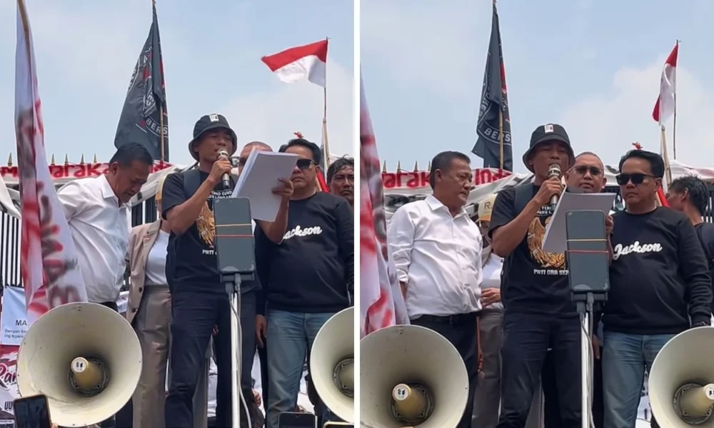 Demo DPR RI Massa Pati Membubarkan Diri usai Audiensi dengan Pimpinan DPR