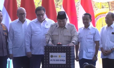 Groundbreaking PLTS 100 GWp, Prabowo Kita Tidak Boleh Impor Lagi Satu Barel pun Minyak