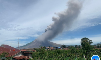 Gunung Sinabung Erupsi, Tinggi Kolom Abu Capai 3,5 km