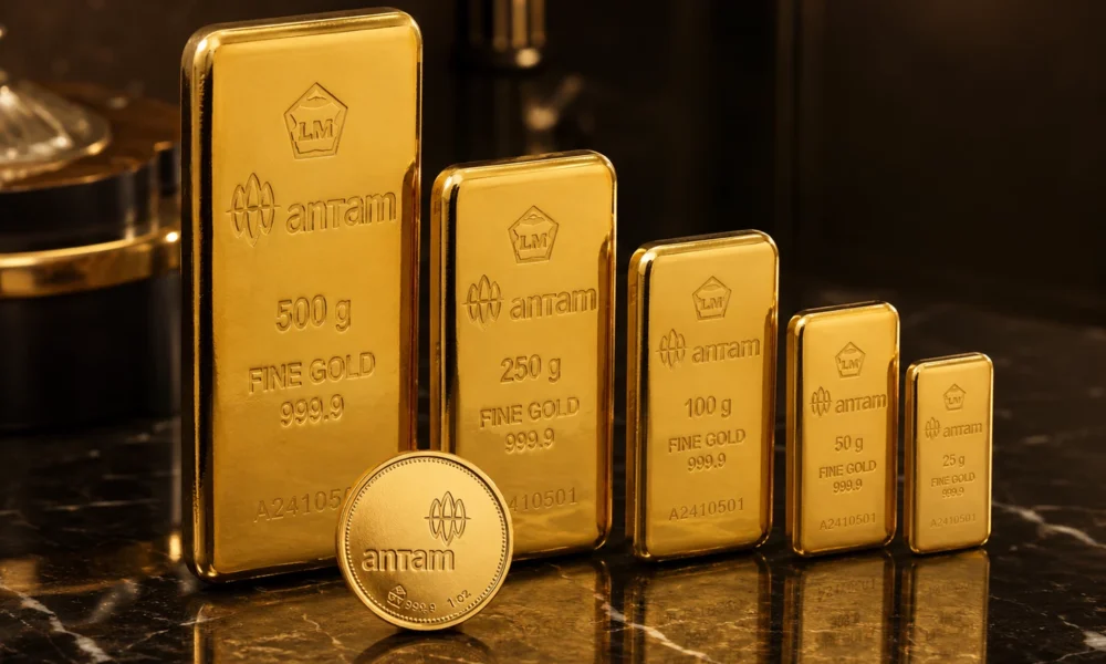 Harga Emas Antam Hari Ini 28 Agustus 2026 Turun Rp5.000 per Gram