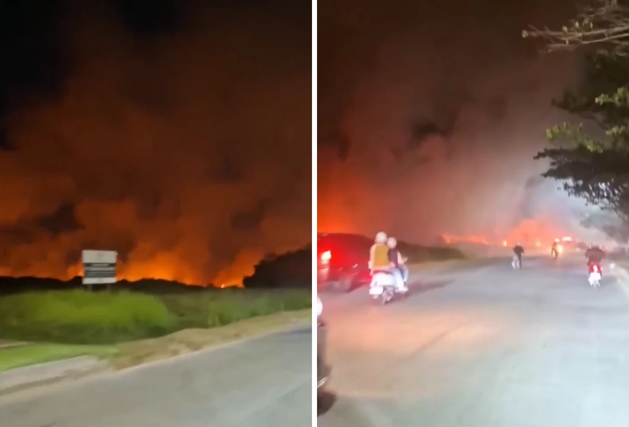 Kebakaran Landa Tallasa City Makassar, Hampir 2 Hektare Lahan Terbakar