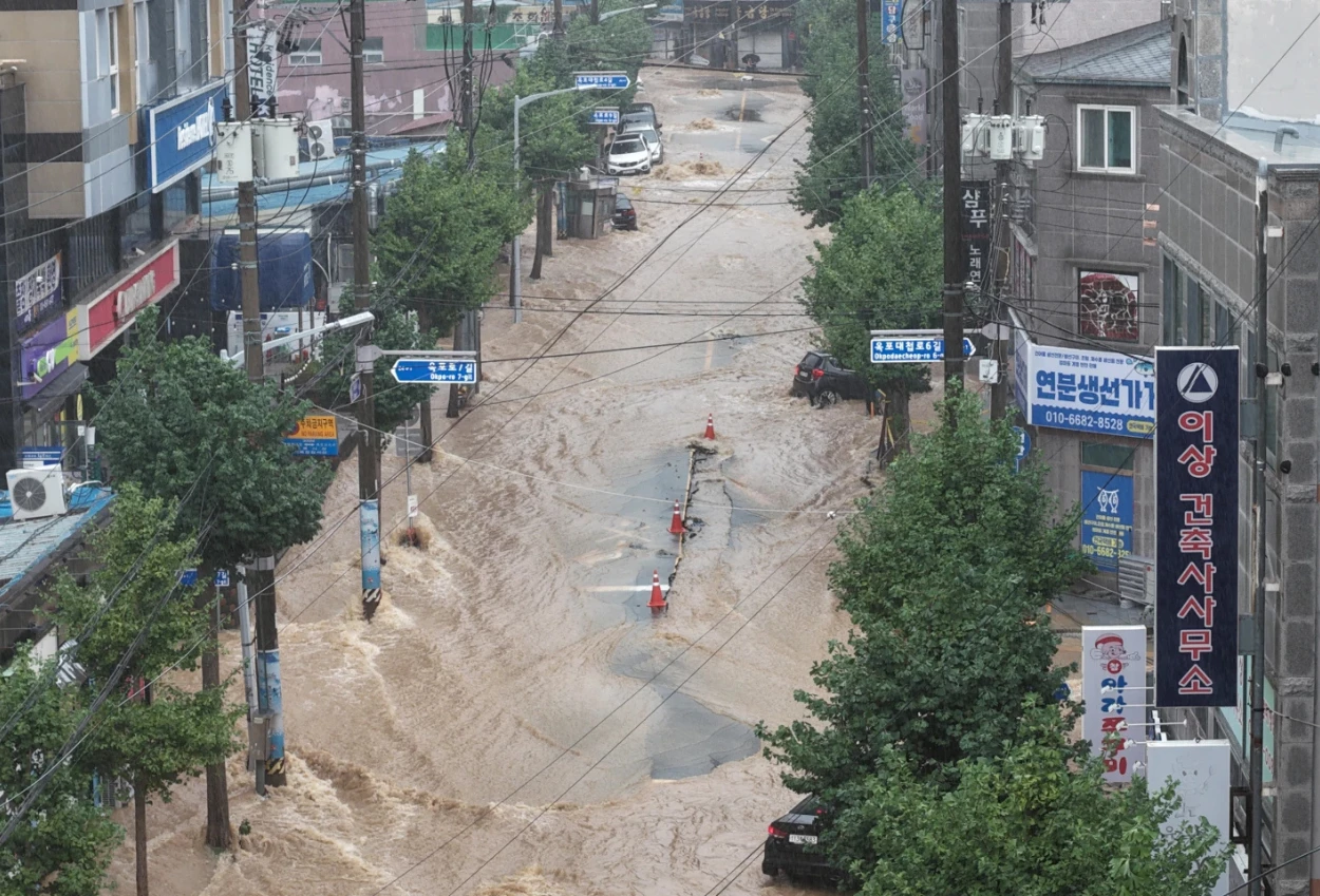 Korea Selatan Dilanda Hujan Lebat dan Tanah Longsor, 1 Orang Tewas