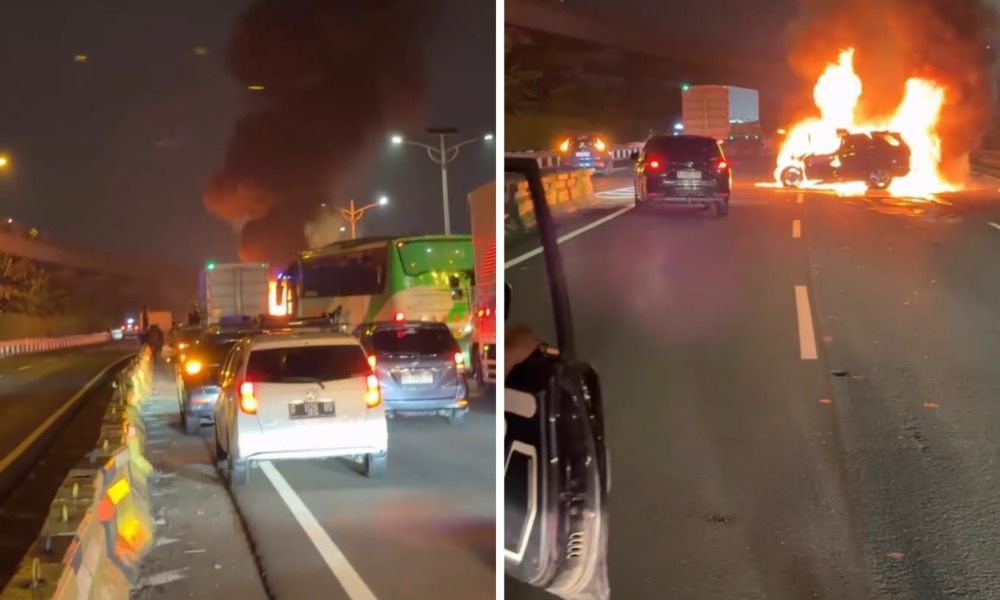Kronologi Kecelakaan Maut di Tol Jagorawi Mercy Terbakar hingga Dua Orang Tewas